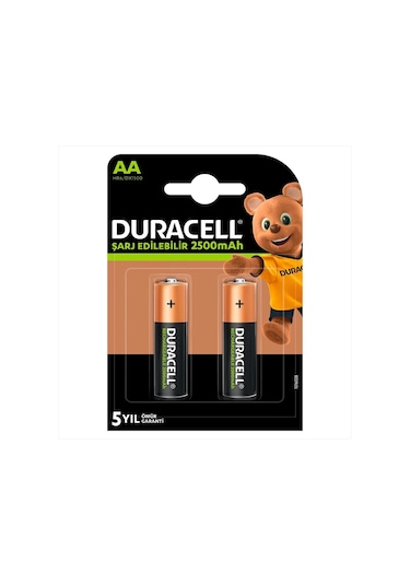 Duracell 1.2v 2500 Mah Aa Şarjlı Kalem Pil 2li