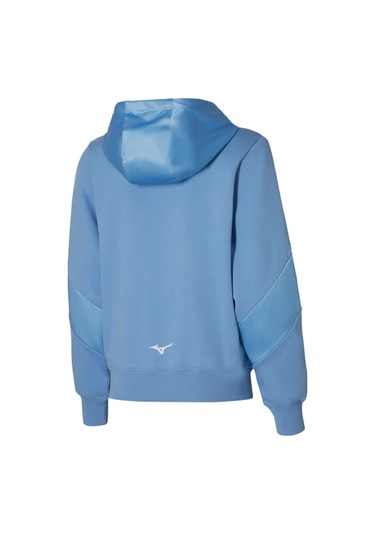 Athletics Mizuno Hoody Kadın Kapüşonlu Sweatshirt Mavi Çok Renkli