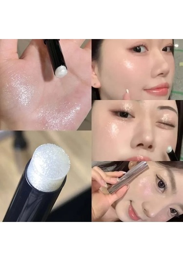 Pırıltılı Fosforlu Çubuk Doğal Elmas Glitter Beyaz Vurgu Göz Farı Kalem Kontur 01 01 Garden Rose