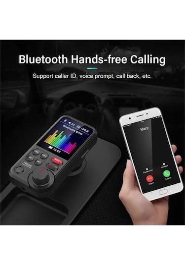 Novahub Bluetooth Araba Mp3 Çalar - Usb Bağlantılı, Hıfı Ses, Yüksek Bas, Eller Serbest Çağrı Fm Vericisi