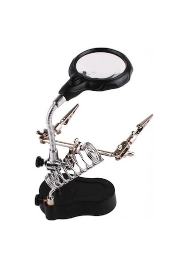 Sline Mg16126A Masa Üstü Ledli Mini Büyüteç Pcb Tutucu