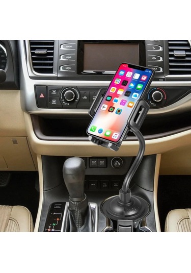 Araç Bardaklık Yeri Telefon Tutucu Ayarlanabilir Kollu Sabitleme