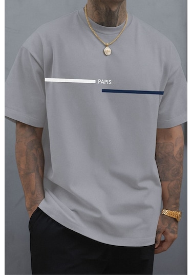Paris Baskılı Unisex Tshırt Çok Renkli