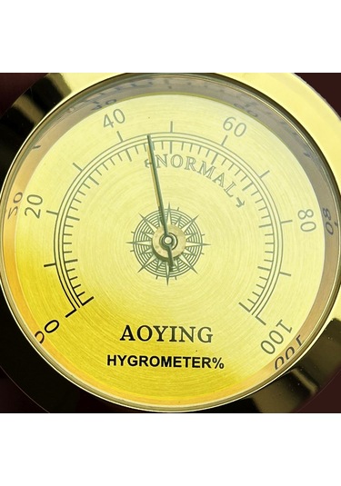 Analog Higrometre Nem Ölçer Humidor Puro Kutusu için Metal Çerçev N11.1835