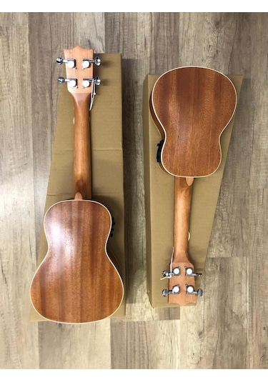 Puka Pk-21Eq Soprano Boy Maun Ağacı Kılıflı Elektro Ukulele