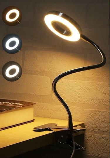 48 Led Akrobat Çalışma Okuma Işığı Masa Lambası 3renk Işık Usb 5v
