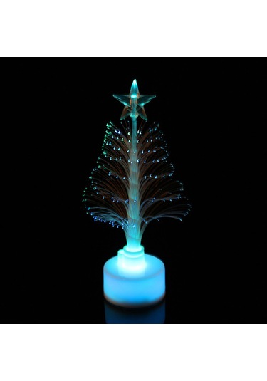Springsun Renk Değiştiren Işıklı Fiber Noel Ağacı - Dayanıklı Plastik, Ev Ve Dış Mekan Dekorasyonu, Renkli Işık Efekti