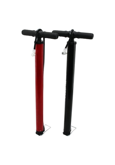 Uzun - Kalın - Metal Ters Basmalı El Bisiklet Pompası 5224 Çok Renkli