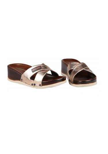 Pierre Cardin Pc-3217 Ortopedik Gold Kadın Terlik