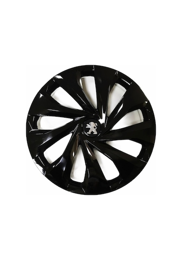 Peugeot 106 Uyumlu 15 Inç Piano Black Siyah Jant Kapağı 4 Adet