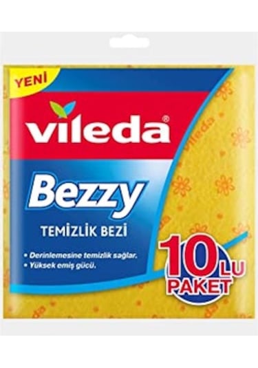 Vileda Bezzy Temizlik Bezi 10 Adet