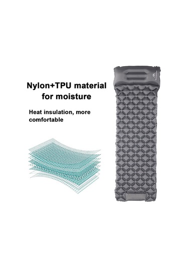 Mountainhiker Dahili Pompalı Yatak Açık Hava Kamp Piknik Uyku Matı Mavi