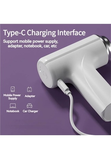 Novahub Kablosuz Şarj Edilebilir Beyaz Yumurta Çırpıcı Usb Beyaz