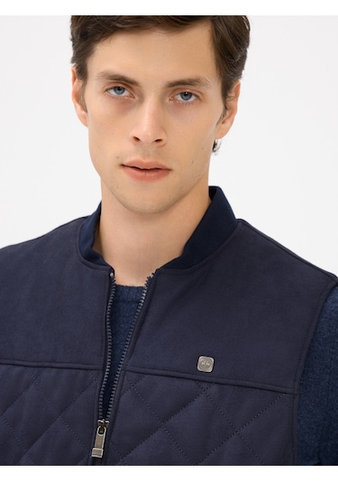 Karaca Erkek Deri Yelek-lacivert 114328003-12-50 119184 Lacivert