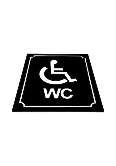 Wc Tuvalet Tabelası Engelli, Yönlendirme Levhası 10 Cm X 12 Cm