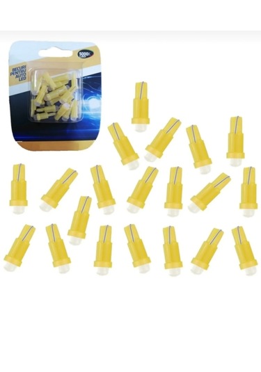 Point T5 Led Oto Kilometre Kadran Ambians Aydınlatma Ampülü 20 Adet Turuncu T5led 1 Adet