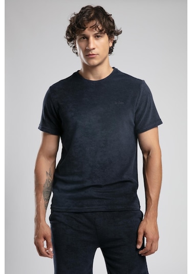 Lee Cooper Naul Erkek O Yaka T-shirt Lacivert-19832 Lacivert
