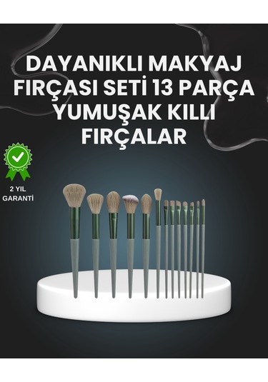 13'lü Fiber Kıllı Yumuşak Makyaj Fırçası Seti Taşınabilir Ve Ergonomik Tasarım