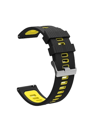 Xiaomi Redmi Watch 5 Active Çift Renkli Kordon Krd-55 Uyumlu Silikon Delikli Tasarım Kordon