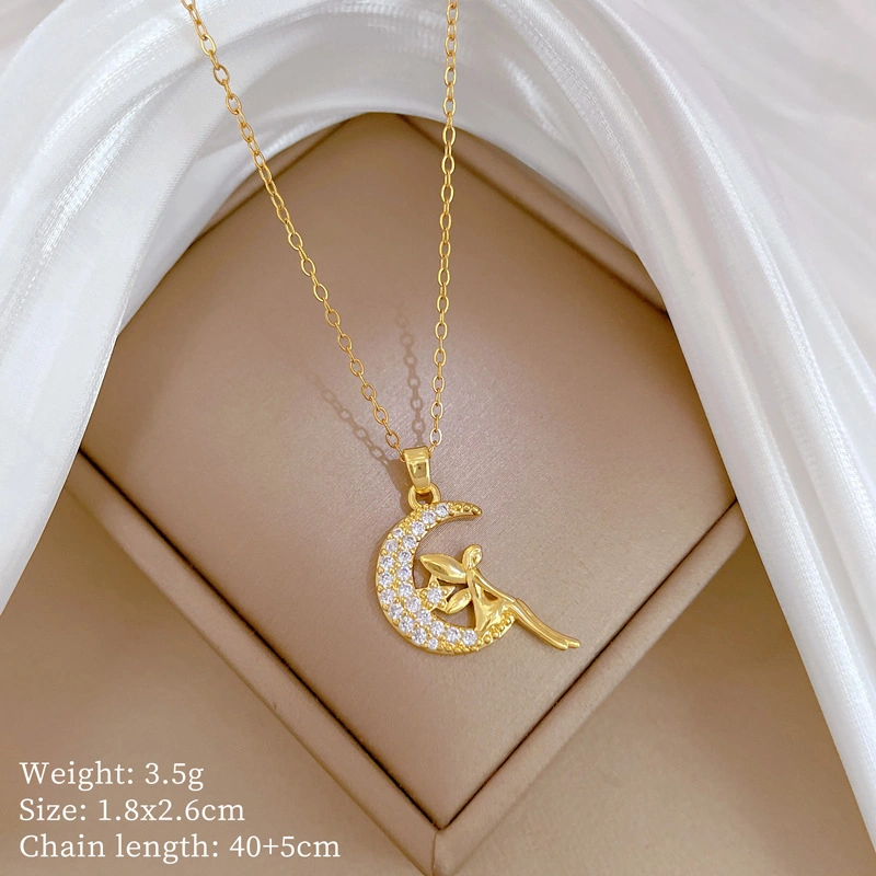 Zarif Instagram Stilinde Minimalist Titanyum Çelik Kadın Kolye No.69 Çok REnkli