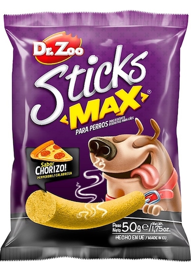 Dr. Zoo Sticks Max Sucuk & Peynirli Köpek Ödülü 50 G