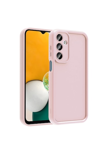 Goocamp Galaxy Uyumlu A16 Kılıf Kamera Korumalı Ananas Kapak - Pembe Pembe