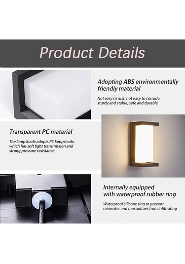 Liangmei Led Dış Duvar Işık Su Geçirmez Ip66 Hareket Sensörü Led Ahşap