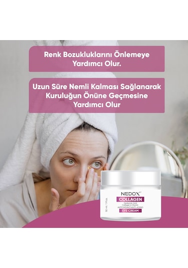 Nedox Kırışıklık Karşıtı Göz Çevresi Kolajen Kremi 50 ML