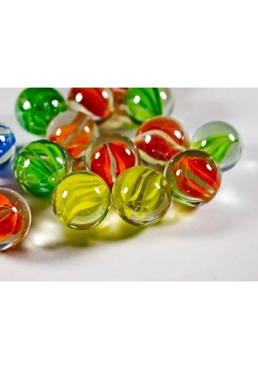 Dofolink 14mm Renkli Cam Boncuklar - 20 Adet - Oyun, Akvaryum Dekorasyonu Ve El İşleri İçin Uygun