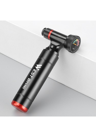 Yunboo Bisiklet Co2 Şişirme Pompası - Taşınabilir, Basınç Göstergeli, Hızlı Lastik Şişirme Aparatı