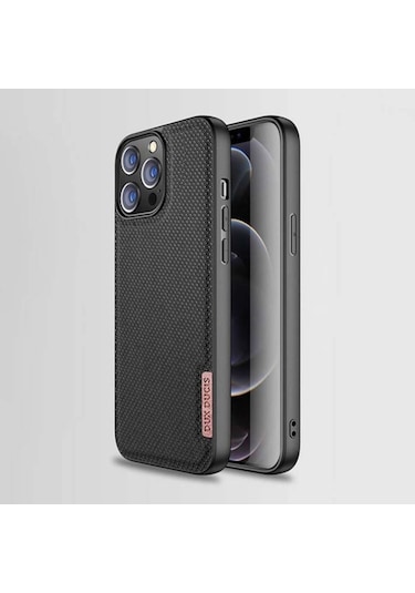Dux Ducis Fino Serisi Iphone 13 Pro Max Kilif Premium Dokuma Sil 301893717 - Renk / Yesil