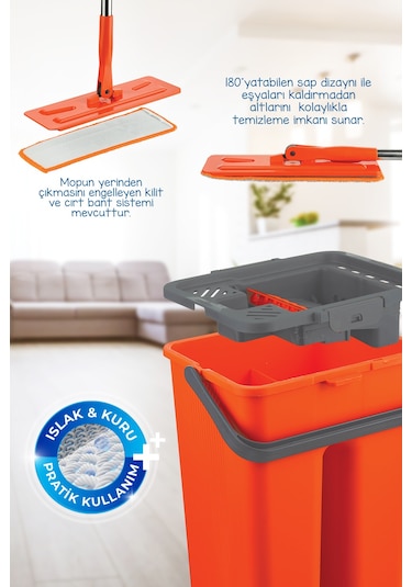 Mavi Kaset Mop Temizlik Seti