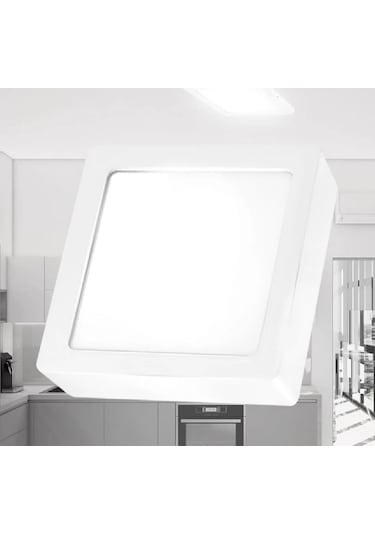 Braytron Sıva Üstü Led Spot 18W Beyaz Kare 6500K Bp04-31830 Beyaz