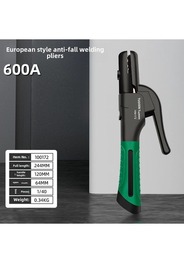Kangvka Endüstriyel 600a Bakır Gövde Elektrot Tutucu - Isı Dayanıklı, Anti-parçalanma, Avrupa Standartı, Mukavemetli Kaynak Aleti
