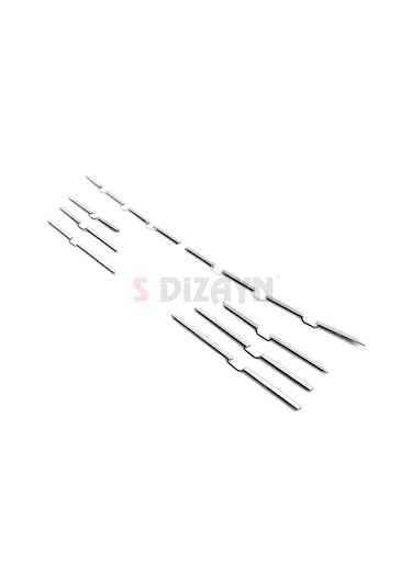 S-Dizayn Renault Megane 4 Krom Ön Tampon Çıtası 7 Prç. 2020 Üzeri