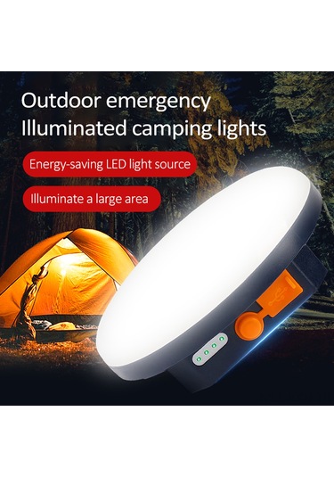 Kosona Yn-f02 Beyaz Işık Çift Li-poly Akülü Kamp Lambası - Ultra Parlak Dışarıdaki Aydınlatma, Fuar, Acil Durum Kullanıma Uygun, Taşınabilir Powerbank Özelliği Çok Renkli