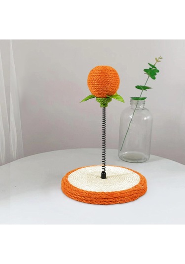 Suntek Kedi Tırmalama Pedi Kitty Tahtası Sisal Topu Ile Turuncu