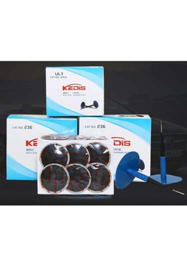 Sones 24 Adet 6mm Mantar Tırnak-lastik Filmi Lastik Soğuk Yama Filmi Kauçuk Lastik Tamir Kiti