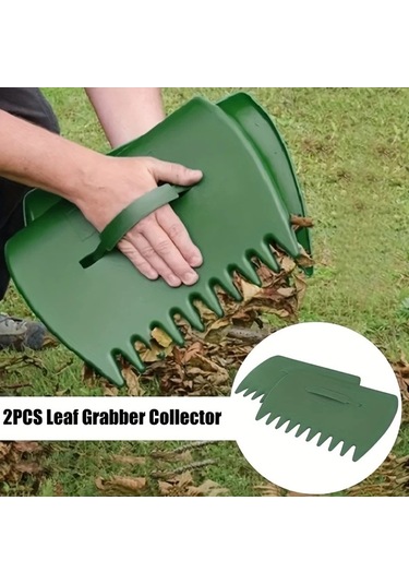 Sunshine011 Yeşil Bahçe Tırmığı, Yaprak Toplama Küreği, İç Ve Dış Mekan Çim Bakımı İçin Dayanıklı El Aleti