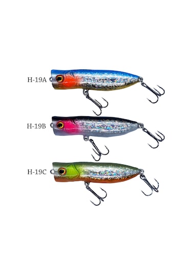 Hergele Bombastic Su Üstü Hologramlı Maket Top Water Sahte Balık