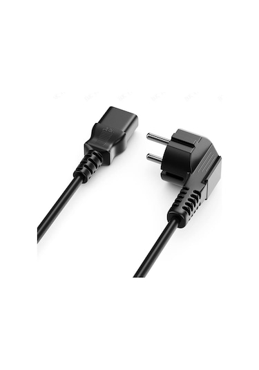 C13 Power Kablo Standart Kasa Monitör Elektrik Güç Kablosu 1.8 mt