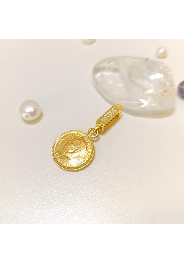 Atalira Çeyrek Altınlı Charm Açılır Kilitli Kolye