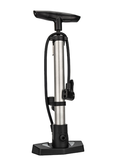 Mufunye Alüminyum 160psı Yüksek Basınçlı Hava Pompa, Presta-schrader Valfli, Bisiklet-araba Toplastırabilen, Dayanıklı Gümüş