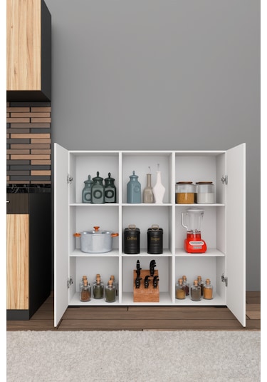 Yvz Home Uranüs-1 Mutfak Dolabı Beyaz