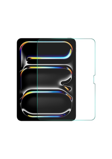 Apple İpad Pro 11 İnç 2025 M5 A3357-a3358 İle Uyumlu Temperli Kırılmaz Cam Ekran Koruyucu