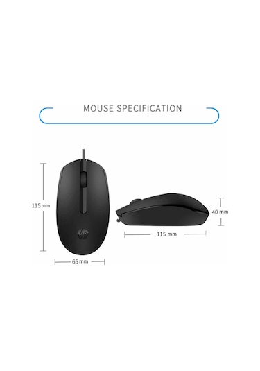 HP M10 Kablolu Optik Mouse