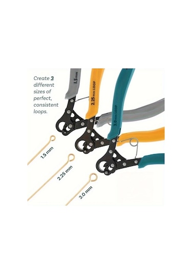 Willowhaven Dayanıklı Gri Mücevher Yapımı Penseler 3 Adet Çok Amaçlı Tel Sarma 15 225 3mm