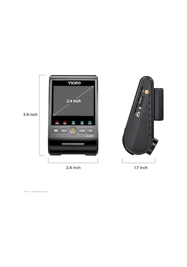 Viofo A329 4k Hdr Sony Starvis 2 Sensörlü Wi-fi 6 Ssd Destekli Gps'li Araç Kamerası
