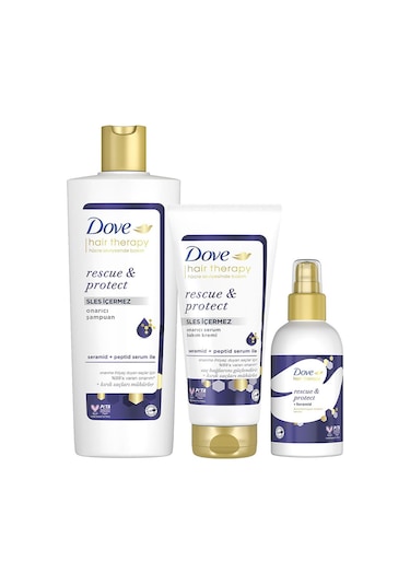 Dove Hair Therapy Onarıcı Saç Bakım Seti 3'lü