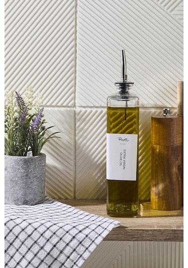 Molivet 750ml Silver Kapak Cam Yağdanlık-sosluk-sirkelik